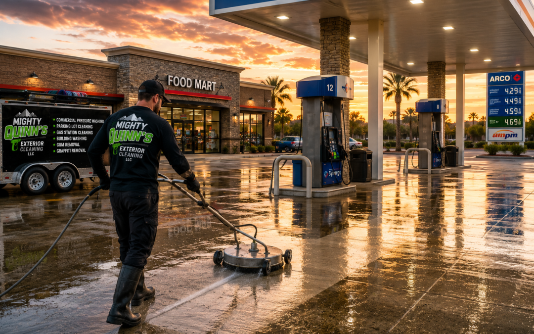 Parking Lot & Gas Station Pressure Washing: Clean Surfaces That Make a Lasting First Impression